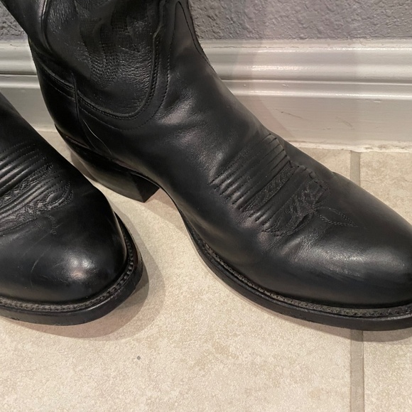 Men's LUCCHESE M1020R4 LUCCHESE LONE STAR CALFSKIN BLACK 8.5D - Picture 16 of 16